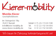 Visitenkarte Kierer-Mobility